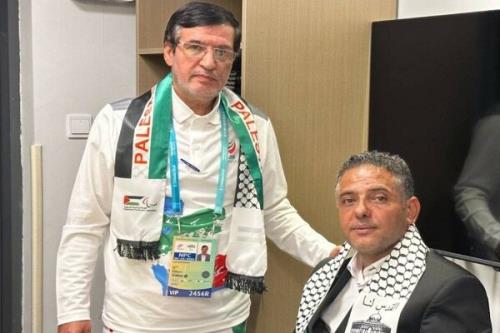 دیدار غفور کارگری با رئیس کاروان ورزشی  فلسطین