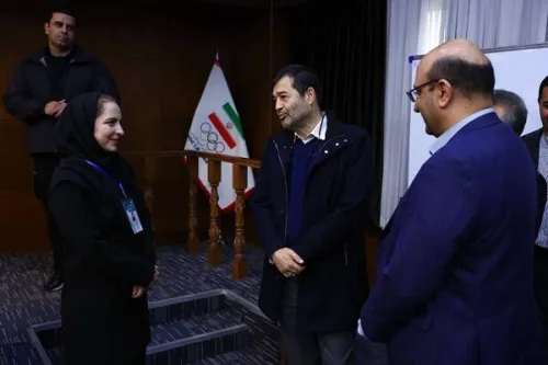 بازدید وزیر ورزش از پروسه انتخابات کمیسیون ورزشکاران کمیته ملی المپیک