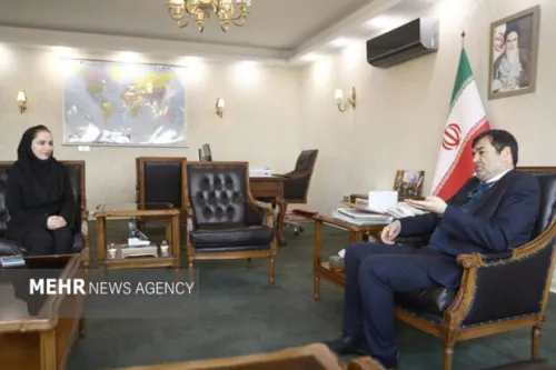 دیدار ثریا آقایی با وزیر ورزش و جوانان