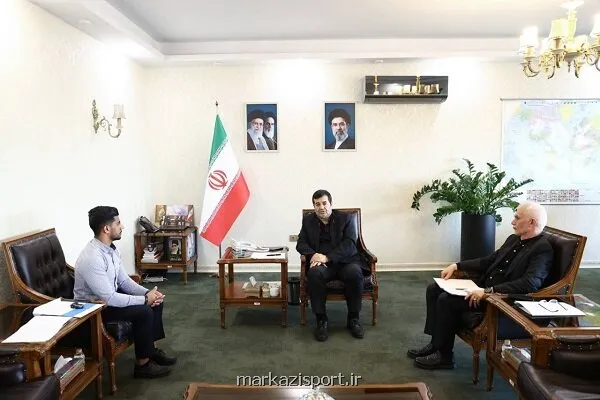 دیدار نخستین المپین ژیمناستیک ایران با وزیر ورزش